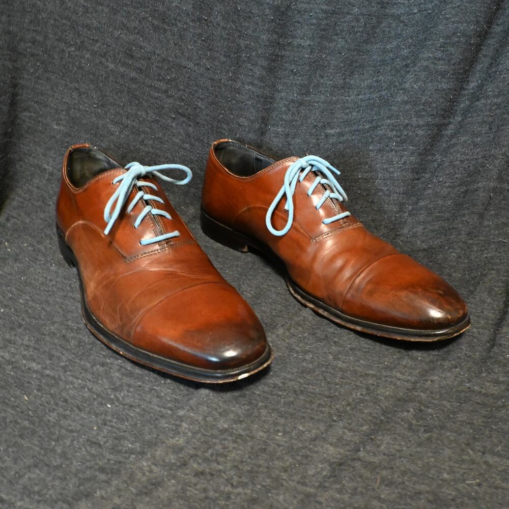 To Boot New York Adam Derrick Men's 8.5 Cap Toe Leather Oxford Dress Shoes